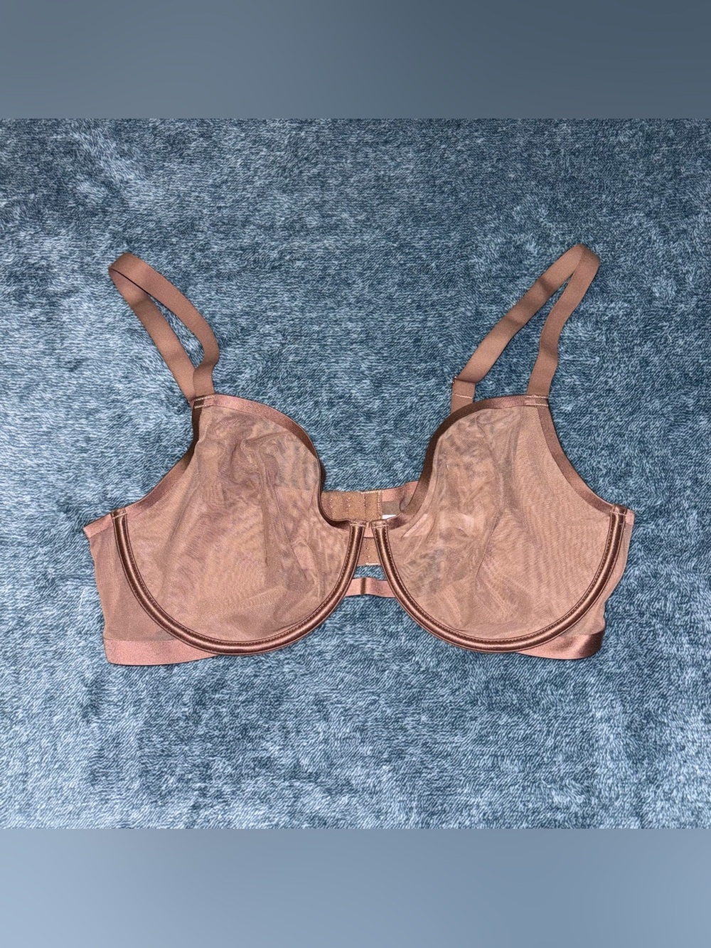 NWOT Auden Unlined Demi Coverage Underwire Bra in Nude Size 38D
